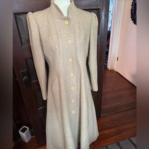 Vintage Wool Princess Coat Women’s S 70s